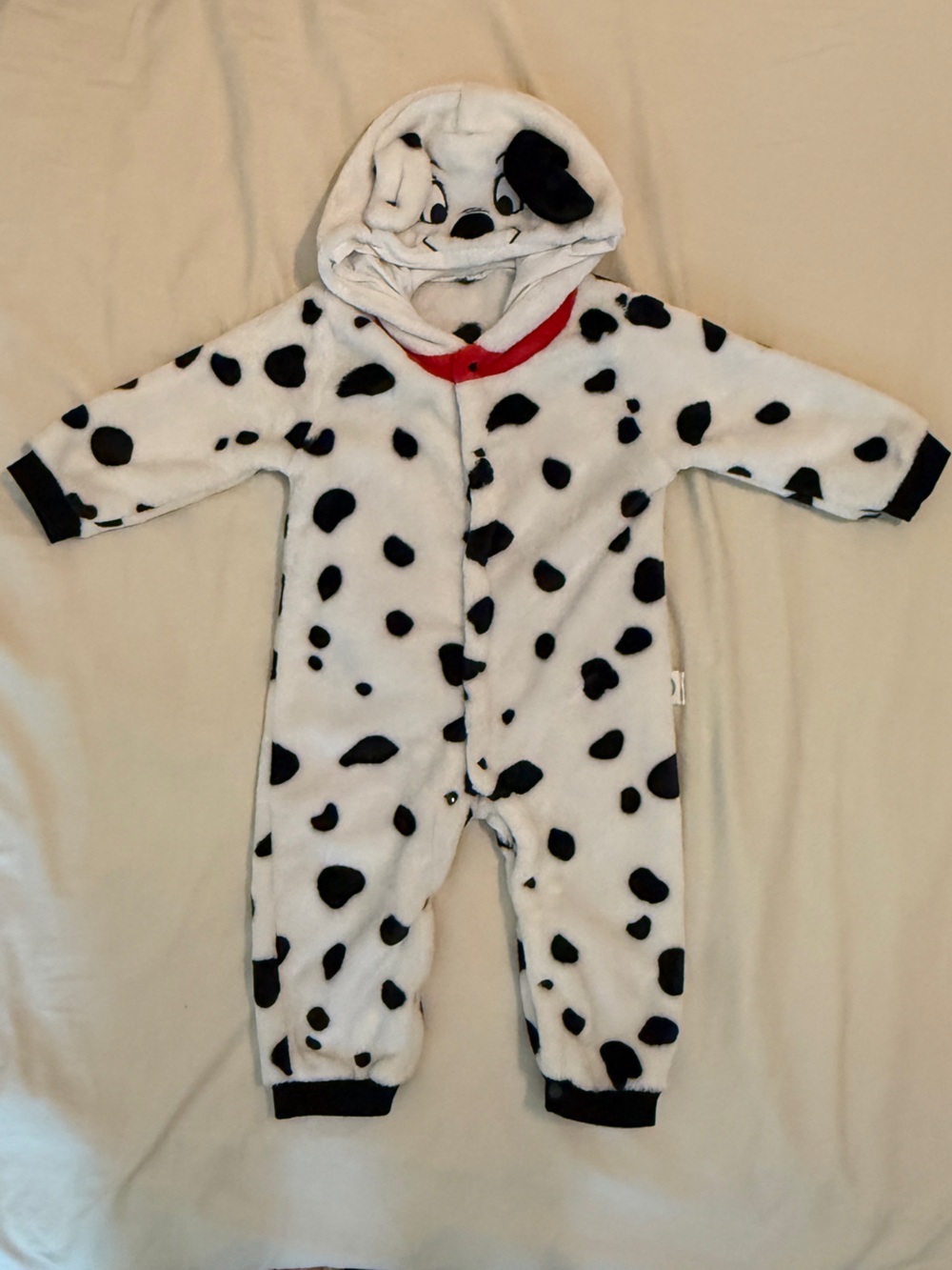 101 Disney Dalmatian Toddler Onesie with Hood and Snap Closure